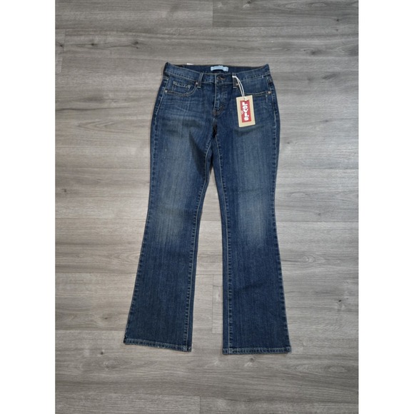 Levi's Denim - Levi's 515 Bootcut Womens Jeans Medium Wash Embellished Flap Pockets Size 6M NWT
